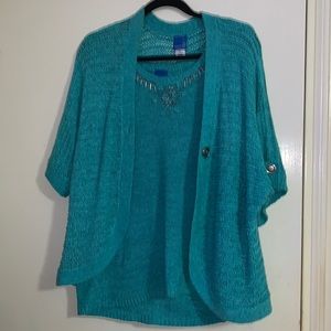 2 piece crotchet/knit top